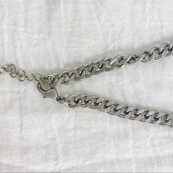 Silver Plated Statement Necklace - Picture 5 of 5